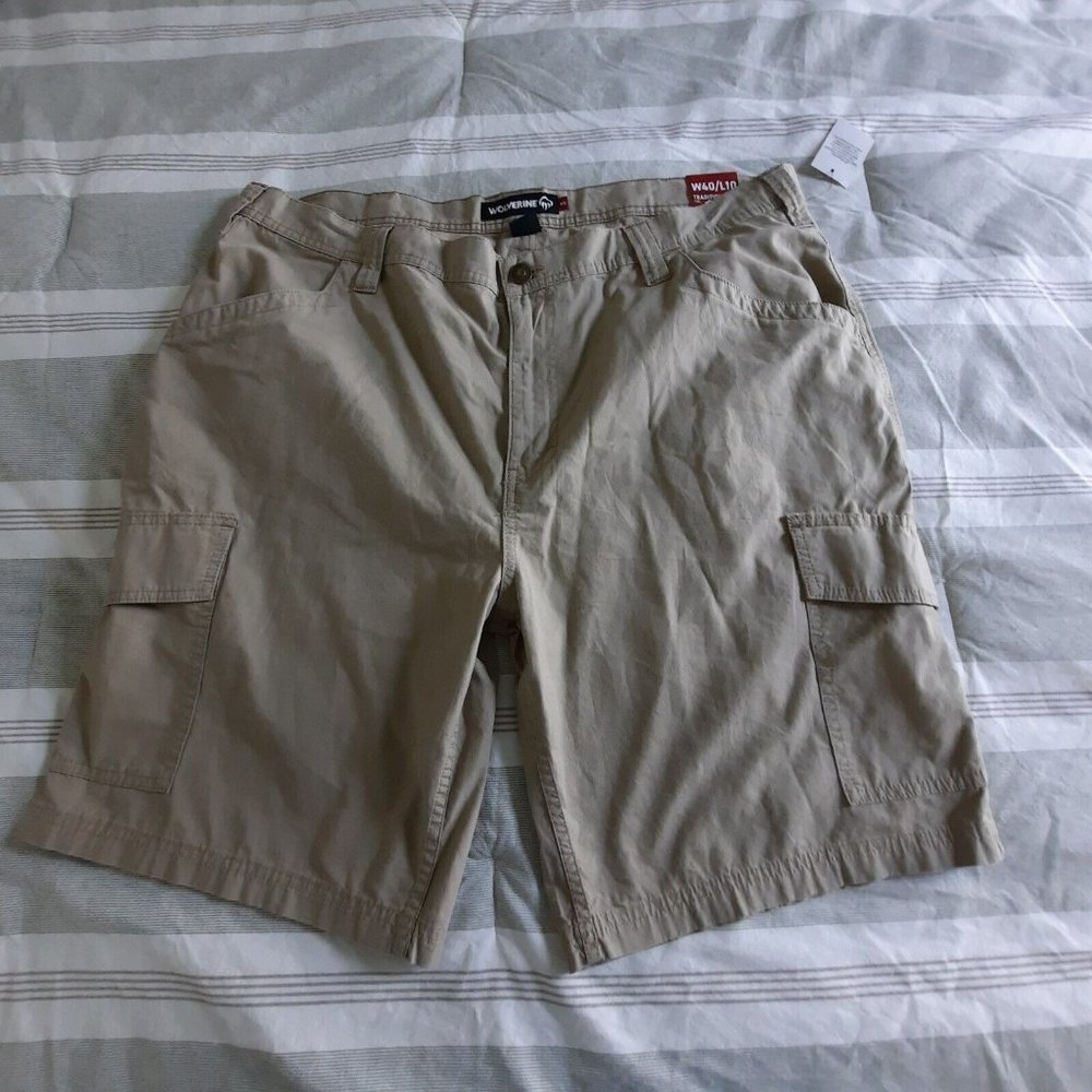Wolverine Traditional Fit Shorts Size 40 Khaki NWT